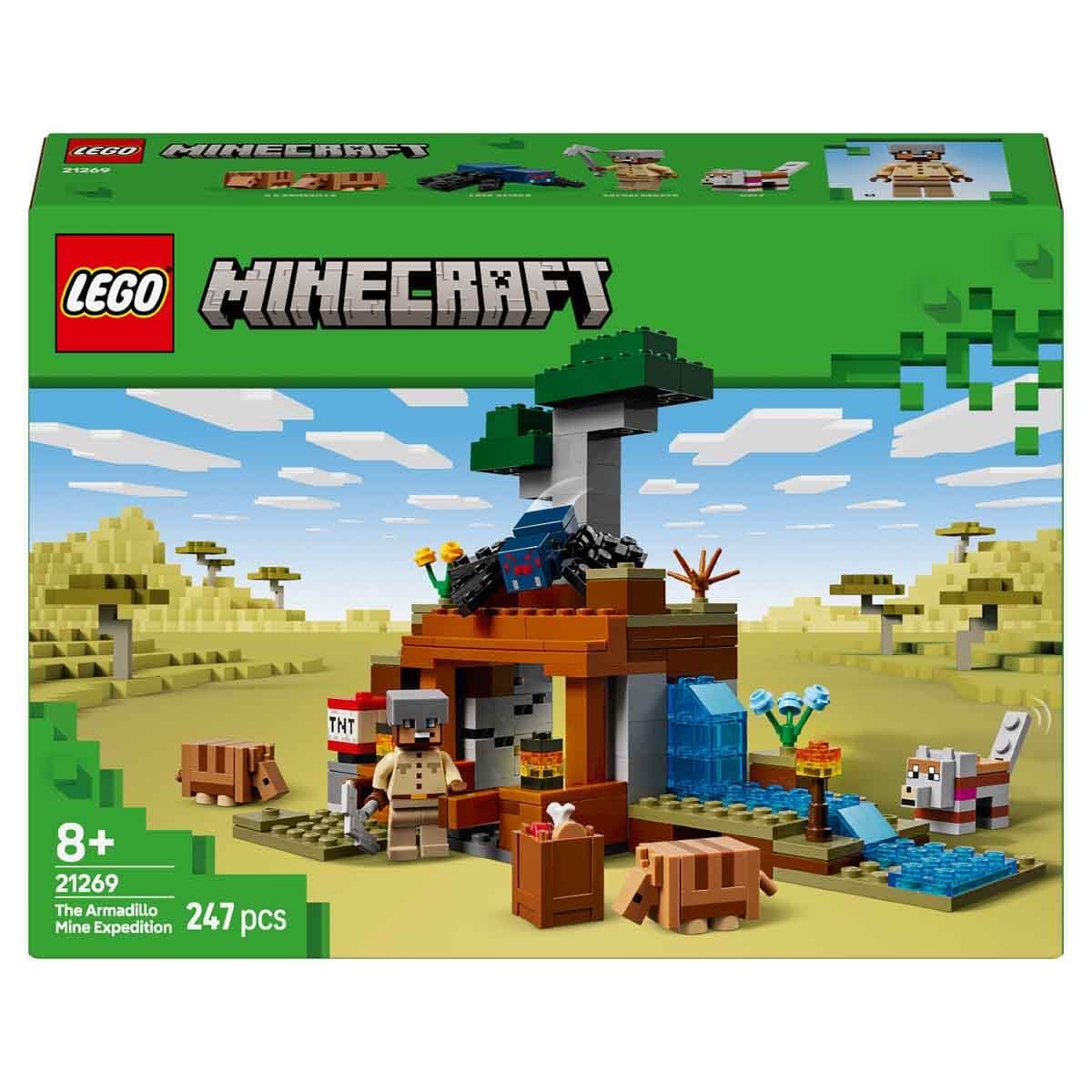 LEGO Minecraft The Armadillo Mine Expedition Building Kit For Ages 8+