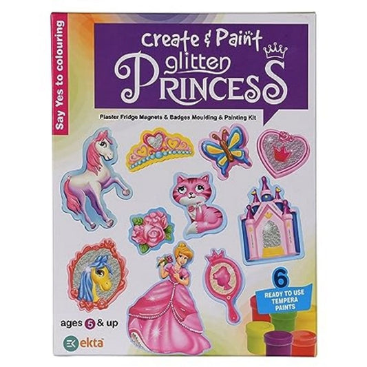 Create and Paint Glitter princess set