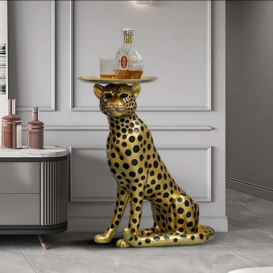 Leopard with Tray