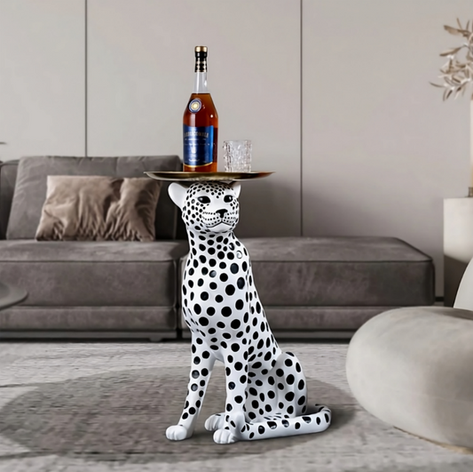 Leopard with Tray