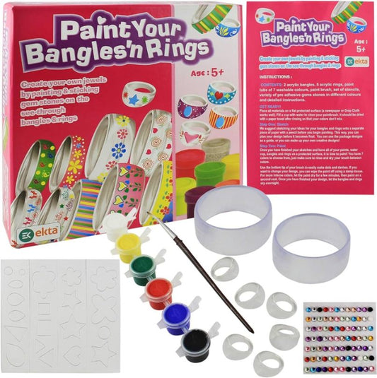 Paint your own bangles and rings