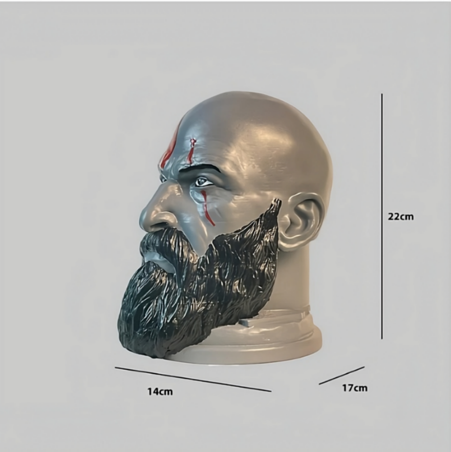 God of War Sculpture and Headphone Stand