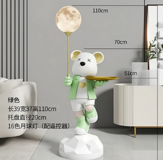 Nordic Teddy Bear with Tray