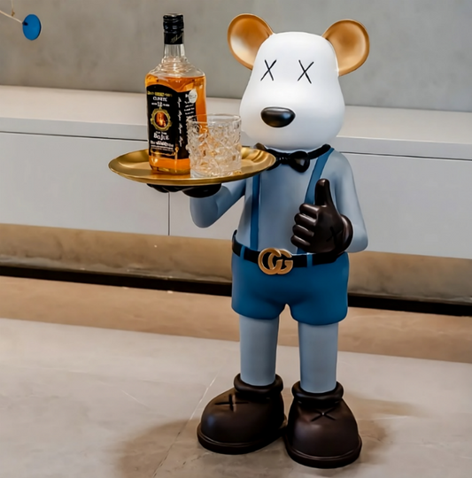 Kaws Butler Statue with Ballon