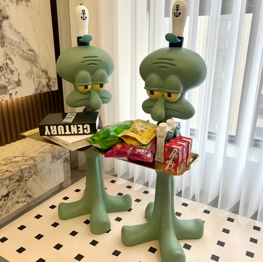 Squidward with Tray