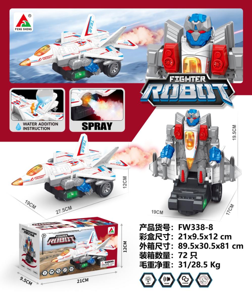 Robot Aeroplane with Smoke