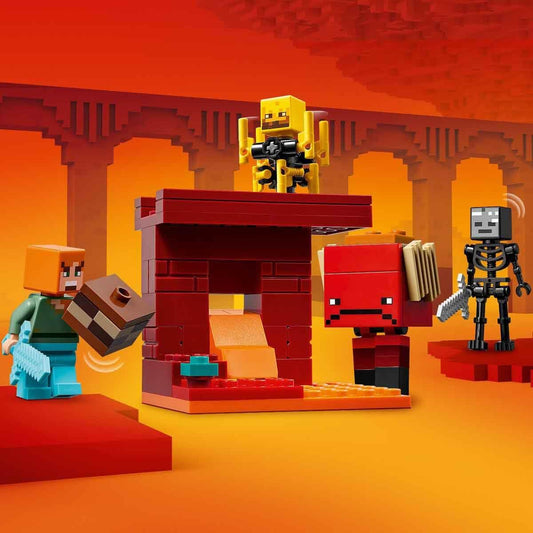 LEGO Minecraft The Nether Lava Battle Gamer Building Kit For Ages 6+