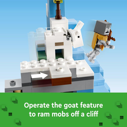 LEGO Minecraft The Frozen Peaks Building Kit for Ages 8+
