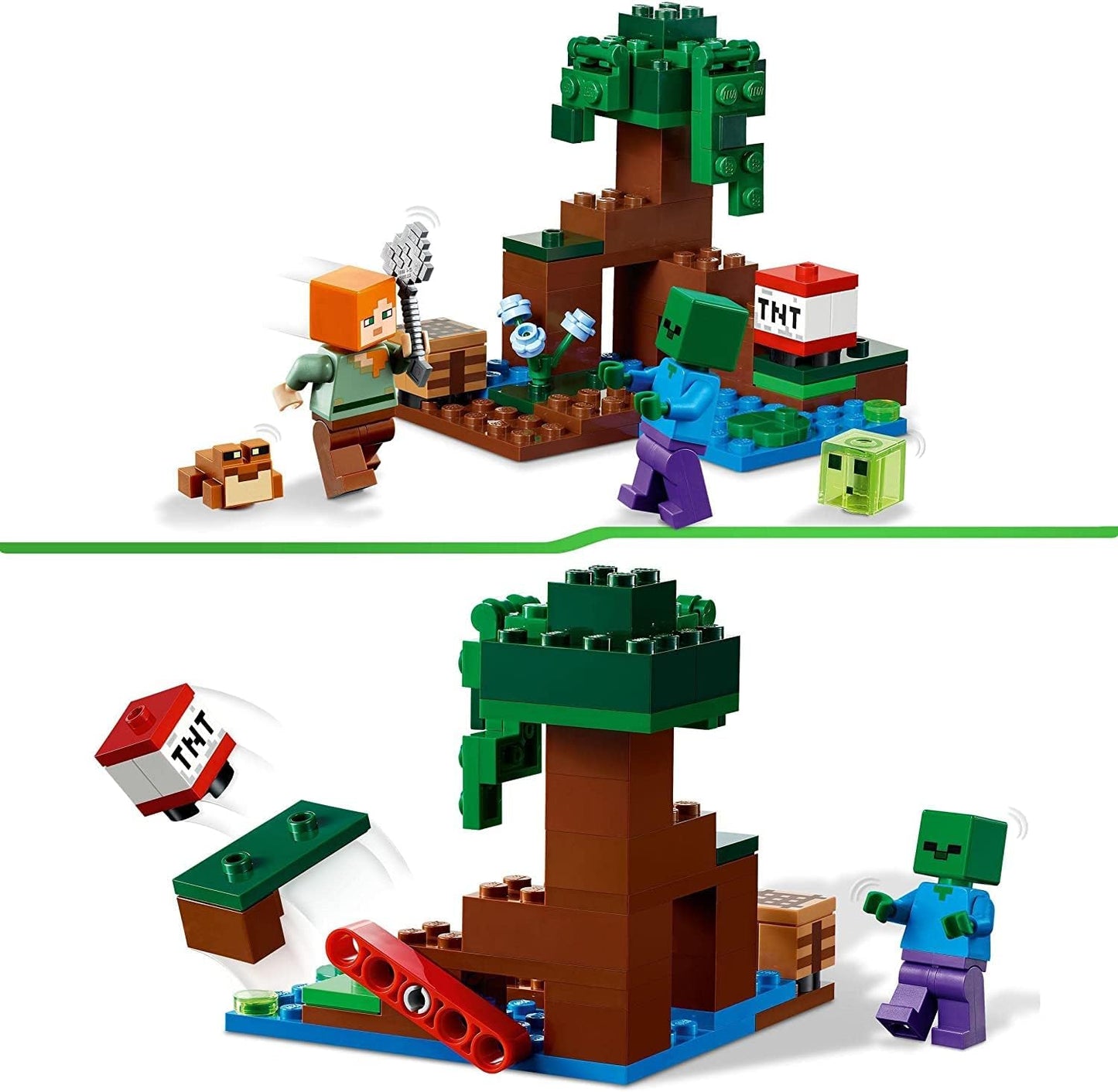 LEGO Minecraft The Axolotl House Building Kit for Ages 7+