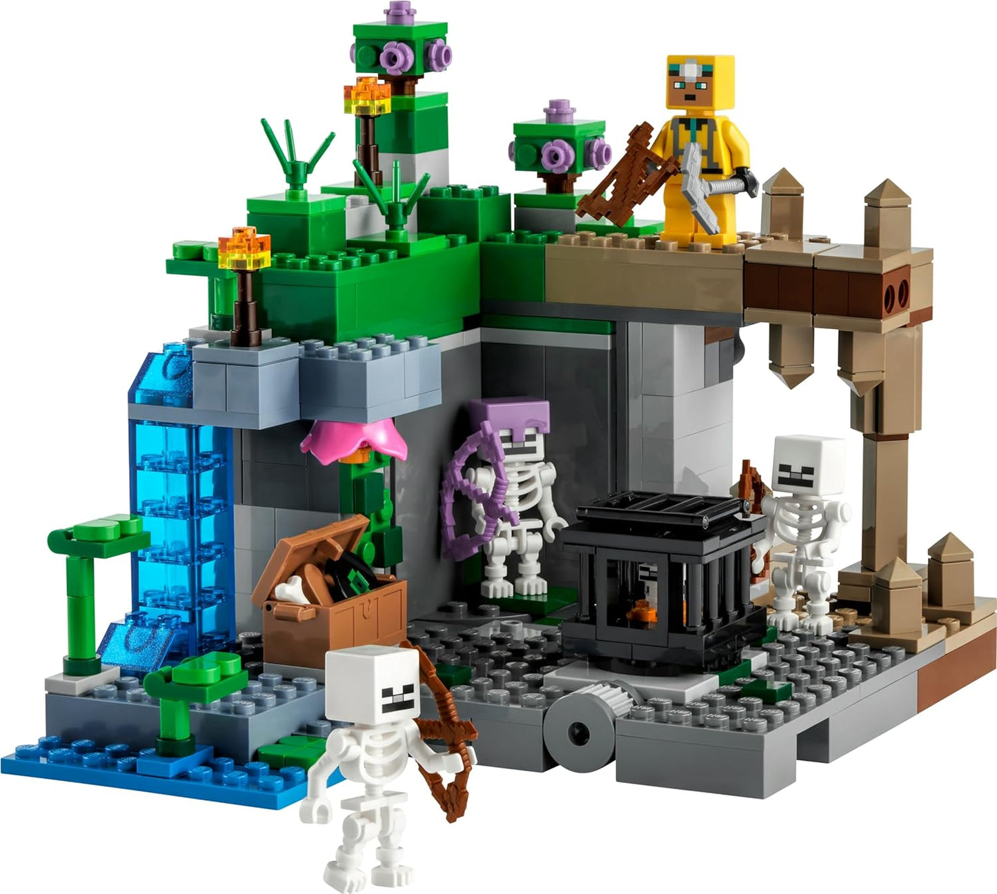 LEGO Minecraft The Skeleton Dungeon Building Kit for Ages 8+