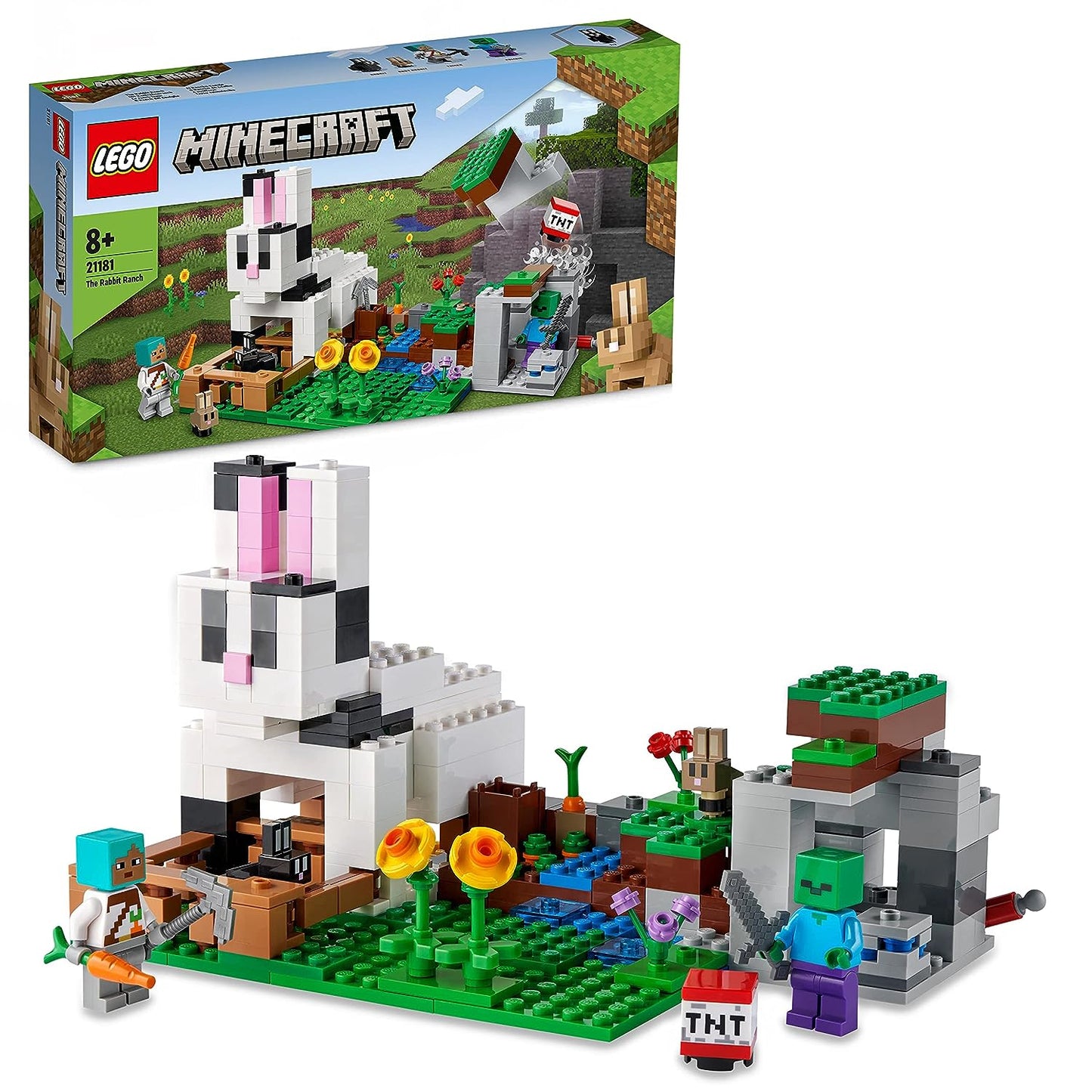 LEGO Minecraft The Rabbit Ranch Building Kit for Ages 8+