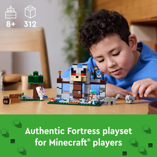 LEGO Minecraft The Wolf Stronghold Fortress Playset Kit for Ages 8+
