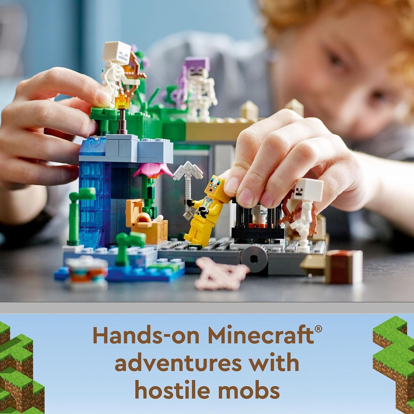 LEGO Minecraft The Skeleton Dungeon Building Kit for Ages 8+