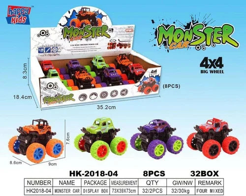 Monster Car Set of 8