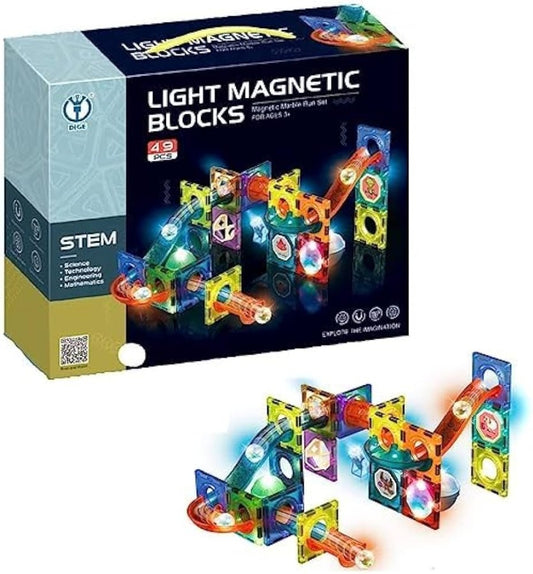 Lights Magnetic Blocks 49 Pcs