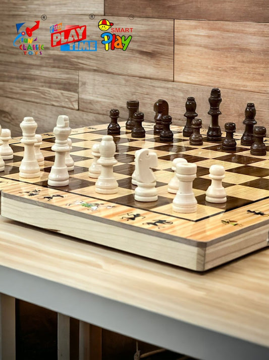 Foldable Wooden Chess with storage