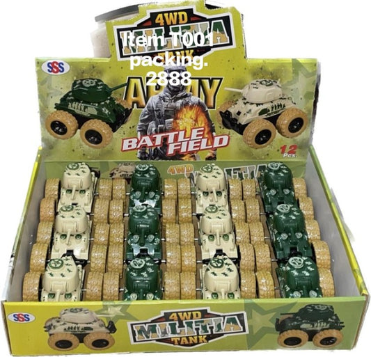 4wd Army Militia Tank