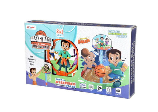 Chota Bheem 2 in 1 Basketball Dart Set