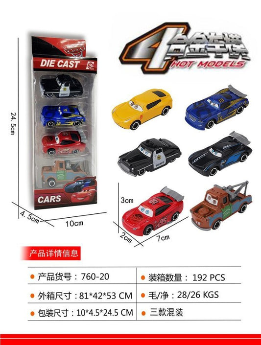 Cars Set of 4 (Metal)