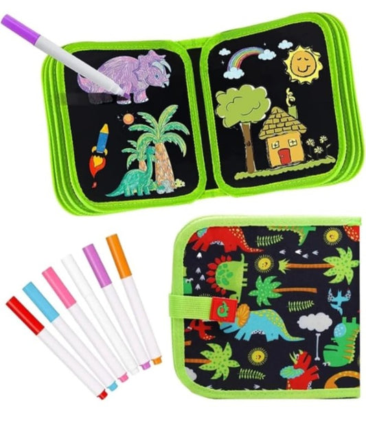 Black Erasable Coloring Book