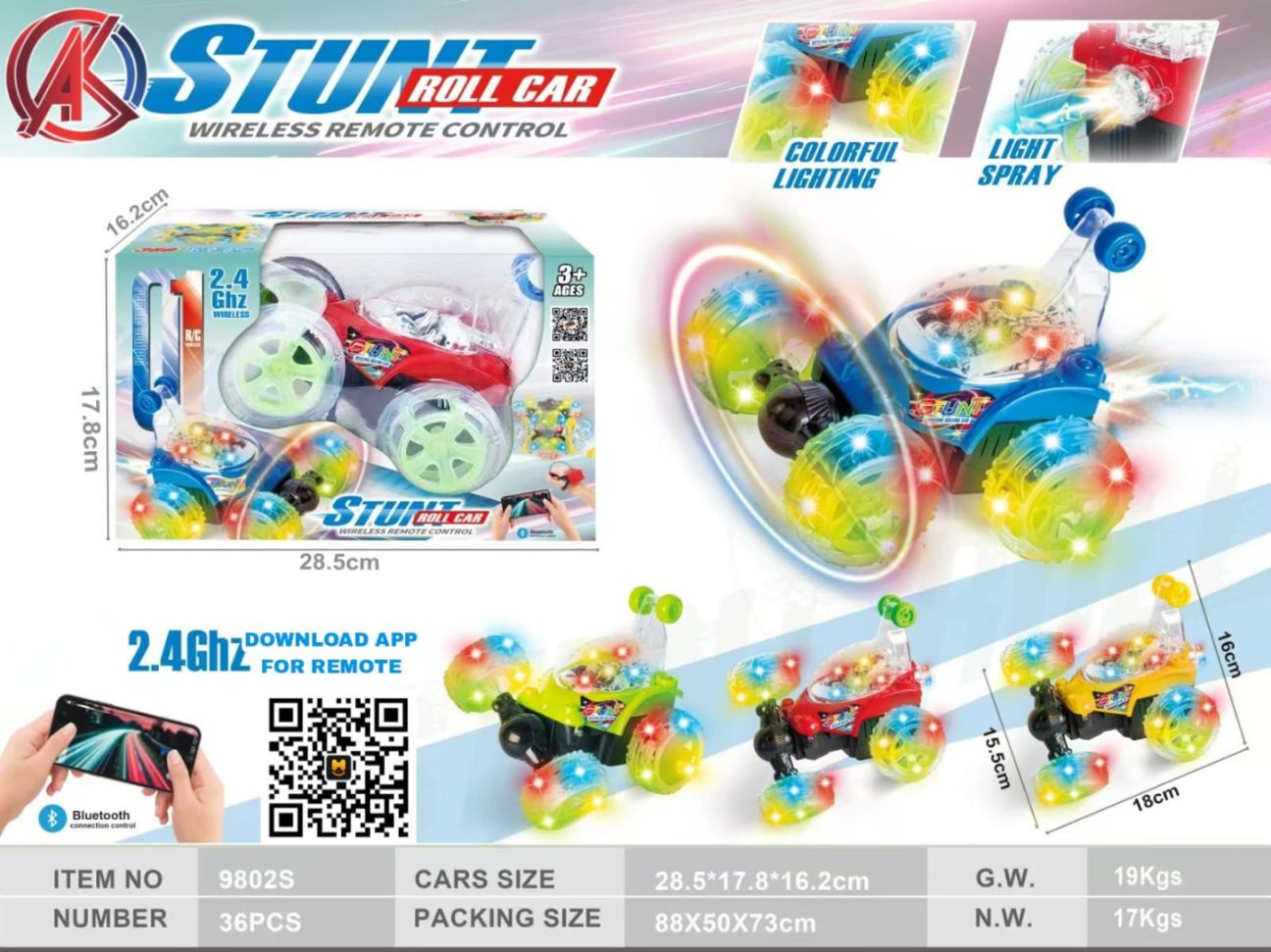 Stunt Car with Smoke & App Control