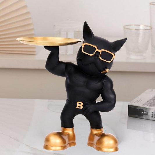Muscle dog with Tray