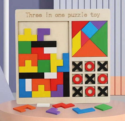 3 in 1 wooden blocks