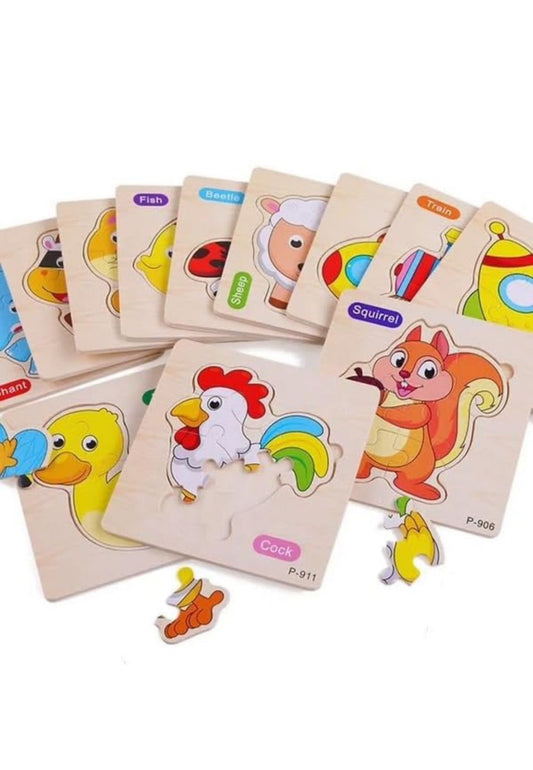 Kids Wooden Puzzle 6"