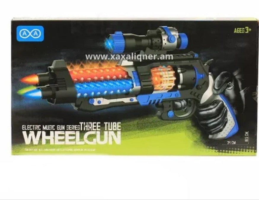 Three Tube Wheel Gun