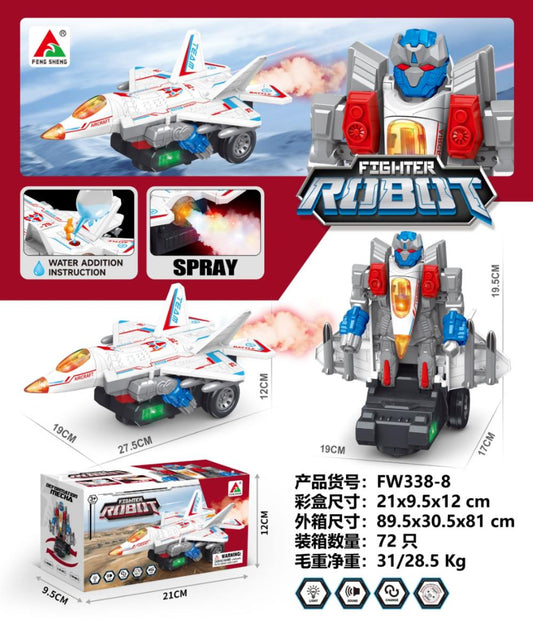 Robot Aeroplane with Smoke